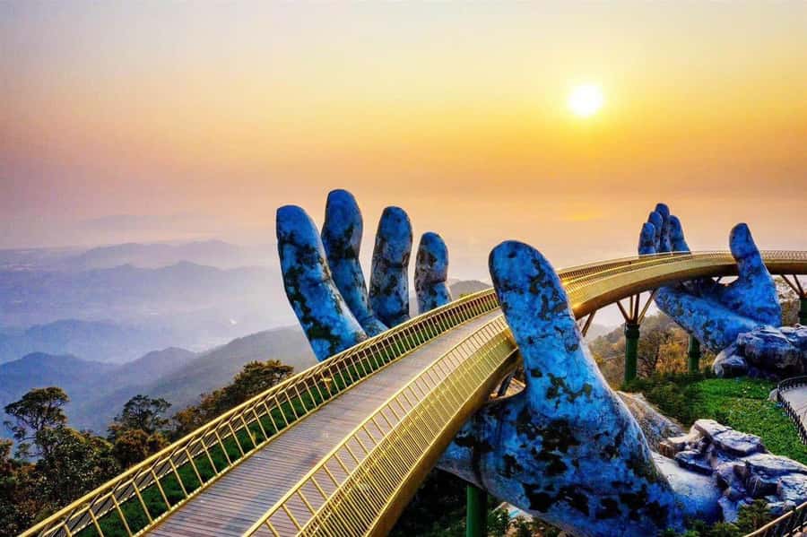 Hoi An: Golden Bridge, Marble Mt, & Lady Buddha Private Trip - Golden Bridge at Ba Na Hills