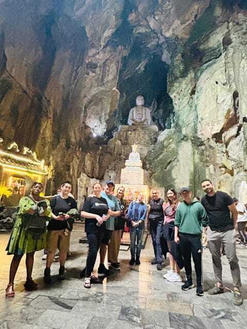 Hoian/Danang: Marble Mountain - Am Phu Cave & Lady Buddha - The stone carvers at Non Nuoc