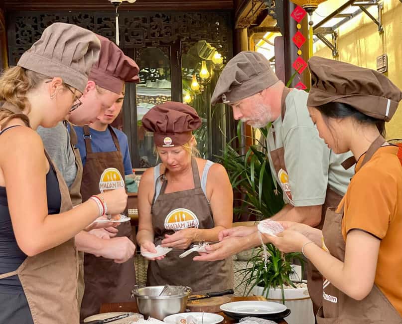 Hue City: Cyclo, Market Tour & Cooking Class at Madam Thu - The guides and teaching style