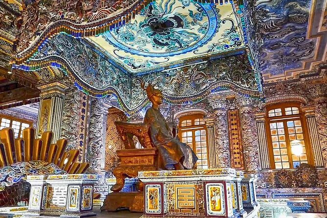 Hue: Custom Tour with Dragon Boat, Private Car & Motorbike - Choosing the right Nguyen tomb