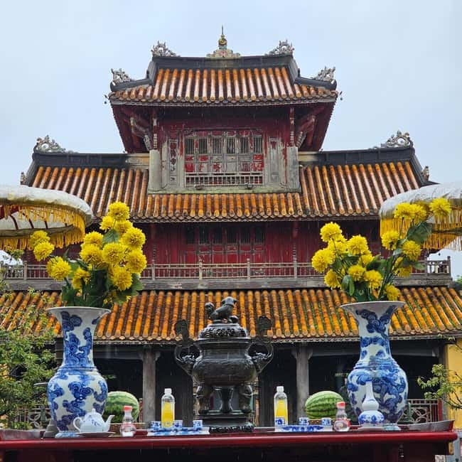 Hue Imperial city walking tour and optional royal tombs - Hien Lam Cac Pavilion and The Mieu Temple