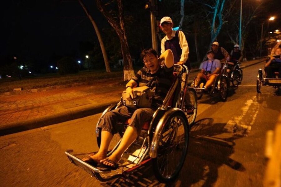 Hue: Night Street Food Tour by Cyclo with a Local Guide - Com hen, a dish tied to the Perfume River