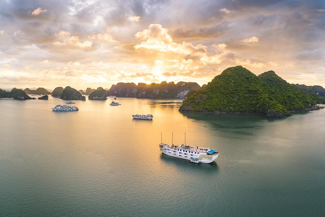 Indochina Sails Halong Bay - Surprise Cave: impressive, popular, and stair-heavy