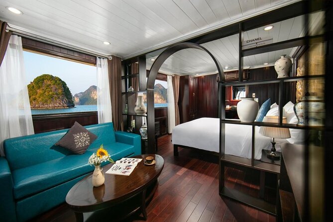 La Regina 2 days tour in Halong Bay & Bai Tu Long Bay - 4 star - Sunset, spring rolls, and the evening on board