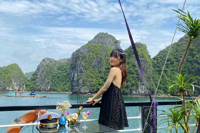 Lan Ha Bay day tour from Cat Ba, Hanoi - Serenity Boutique Cruise - Cai Beo Fishing Village and the first bay views