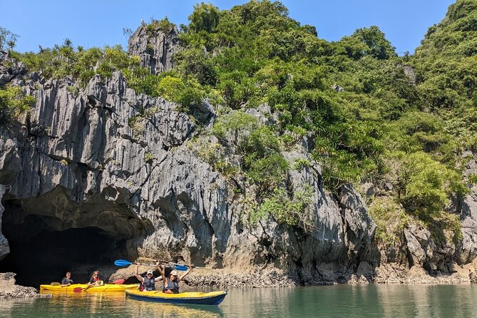 Lan Ha Bay Full-Day Cruise Tour from Hanoi - Serenity Boutique - Dark and Light Cave: the active part of the morning