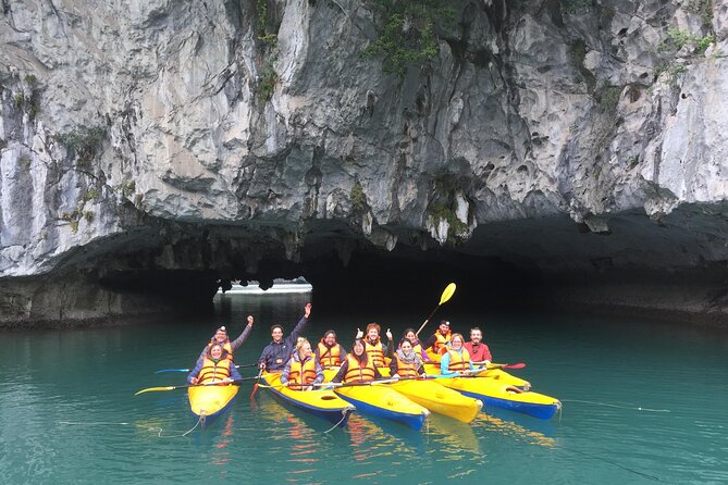 Lan Ha - Ha Long Bay - Dau Be island 2D/1N from Cat Ba in less touristy areas. - Day 2: Tien Ong Cave, Cong Tau Lagoon, and Dau Be Island