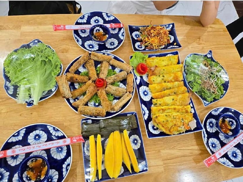 Market Tour, Basket Boat Ride & Cooking Class by Hangcoconut - Eating the meal you prepared