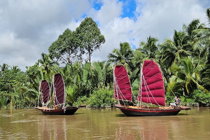 Mekong River Relaxing Sail boat cruise to Coconut Canals (1.5HRS) - Sunset, coconut palms, and a slower pace