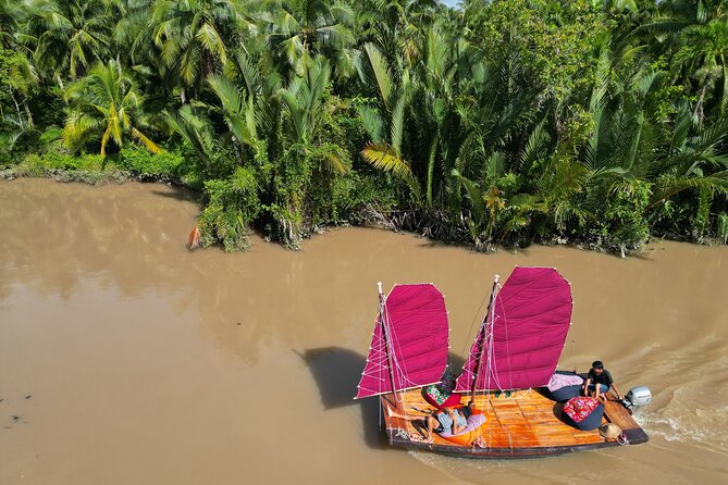 Mekong River Relaxing Sail boat cruise to Coconut Canals (1.5HRS) - What you get for $35
