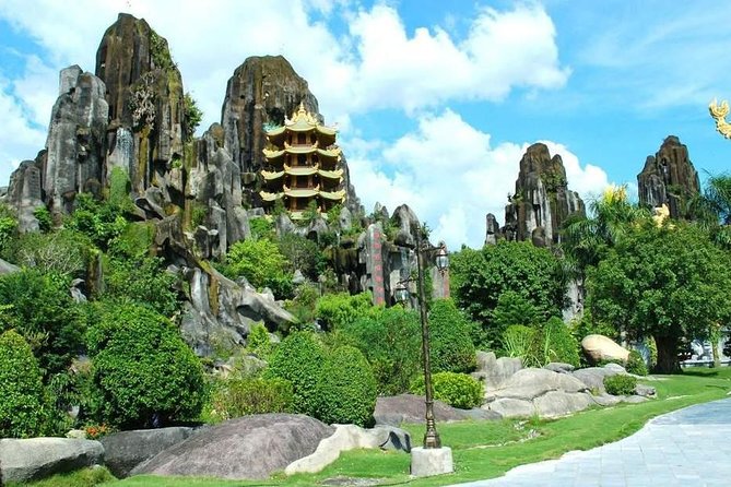 Morning Small group to Marble Mountains - Am Phu Cave - Monkey Mountain - Vietnamese lunch keeps the morning practical