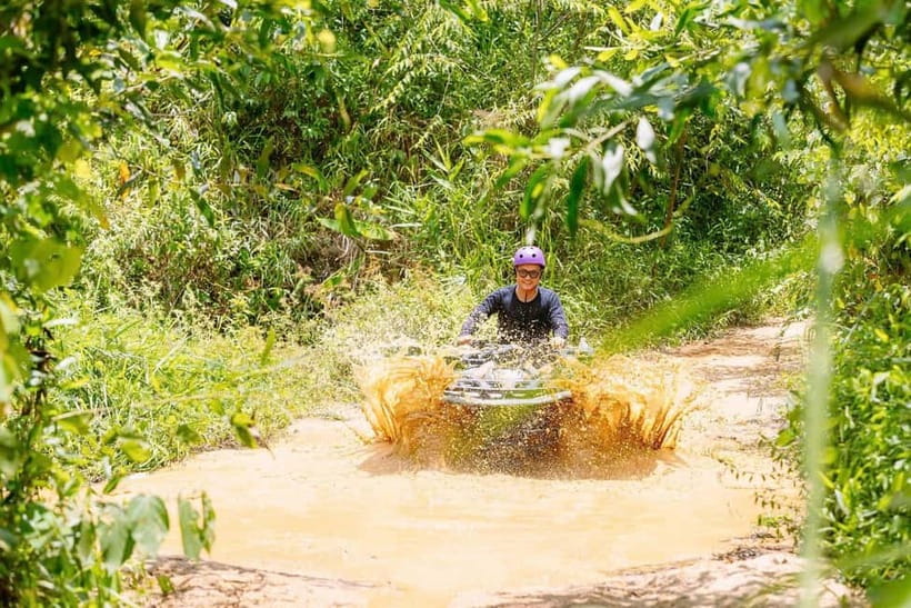 Nha Trang: ATV Extreme Tour at Kong Forest - Learning to handle the four-wheeled ATV