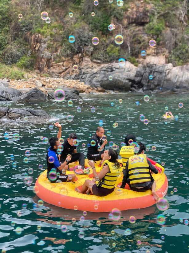Nha Trang: Hopping Tour, Snorkeling, Boat Party, & BBQ Lunch - Setting out from Nha Trang by boat