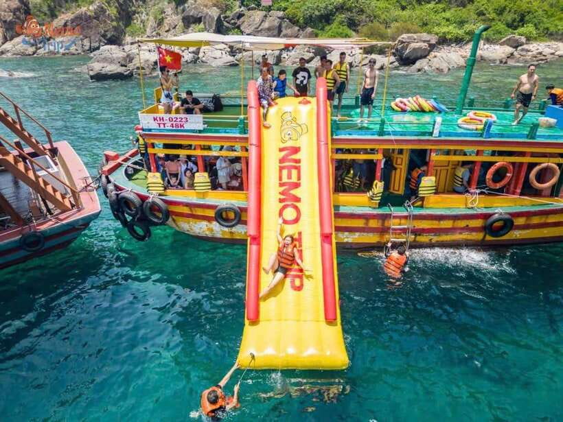Nha Trang: Hopping Tour, Snorkeling, Boat Party, & BBQ Lunch - Snorkeling for 75 minutes around the coral reef