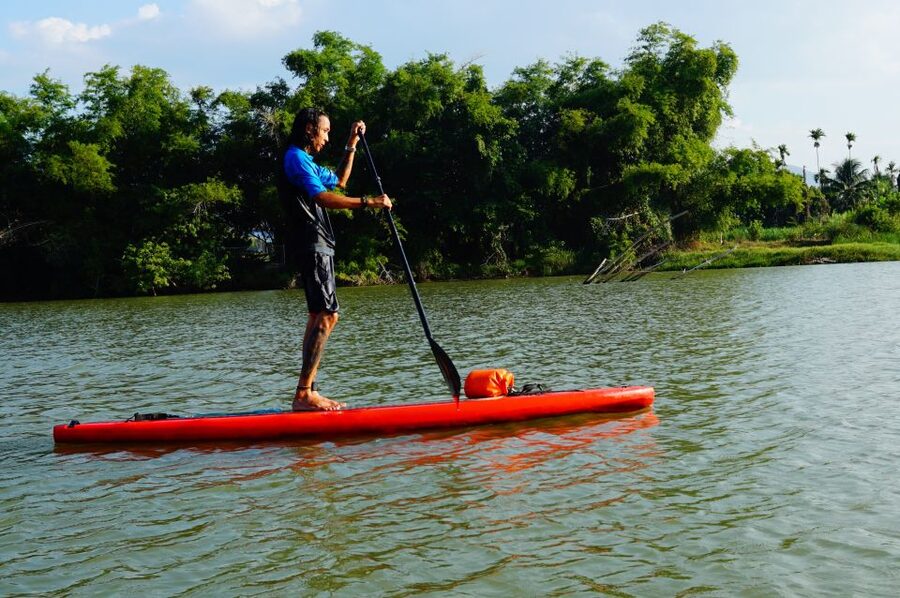 Nha Trang: Stand-up Paddleboard Sunset Tour - Sunset from the middle of the river