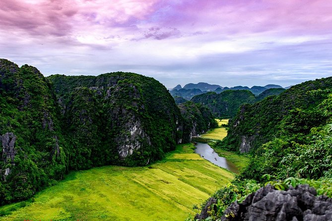 Ninh Binh Daily Tour: Hoa Lu -Mua Cave -Tam Coc- Bike-Swimming with Sunset Party - Tam Coc by sampan