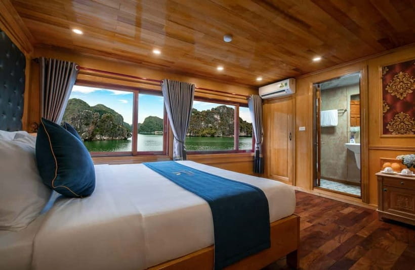 Ninh Binh: Lan Ha Bay 2D 1N cruises- bike tour, kayak, meals - Sunset, spring rolls, and a busy evening