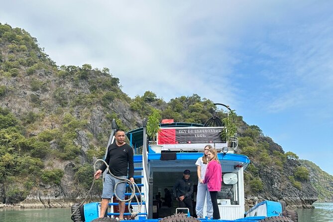 One Day Lan Ha Bay with Cat Ba Expedition Tour - Van Boi Beach and clear water