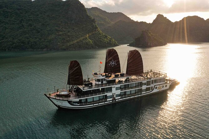 Orchid Cruises Halong Bay 2Day/1Night on 5 Star - Halong Bay, cave visits, and kayaking