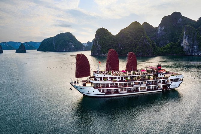 Overnight Luxury 5 Star Alisa Cruise with Meals, Kayak or Bamboo Boat - Tai Chi, coffee, and Sung Sot Cave