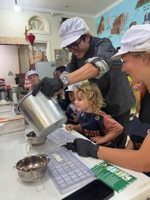Phu Quoc: Bittersweet Chocolate Factory Tour & Workshop - The roasting corner and your hot cacao