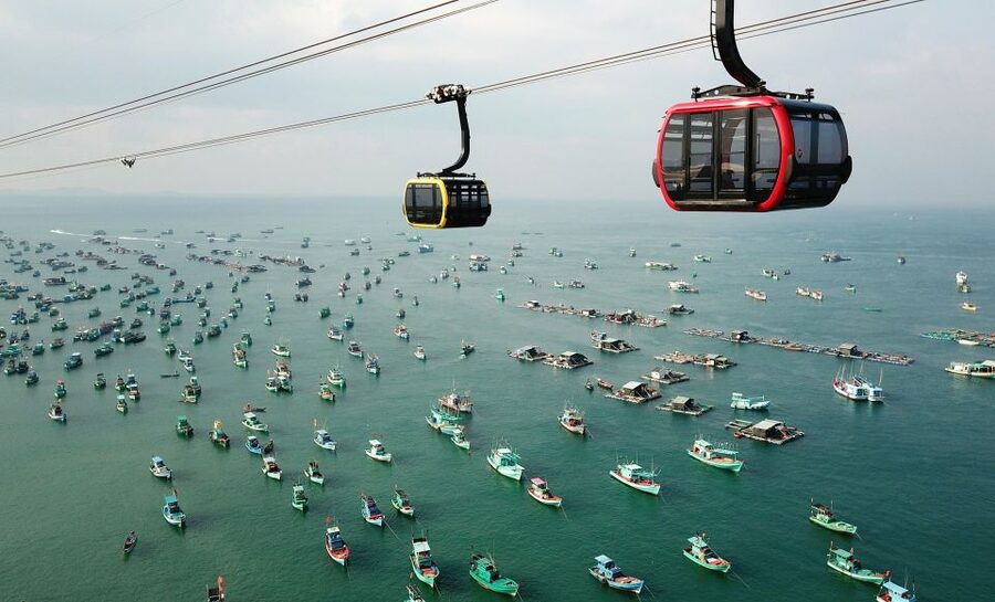 Phu Quoc: Sunworld Hon Thom Nature Park Entry Ticket - The cable car from An Thoi to Hon Thom