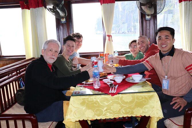 PRIVATE TOUR HALONG BAY ONE DAY with Cave, Kayaking, Bamboo Boat - Thien Cung Cave and its colored rock formations