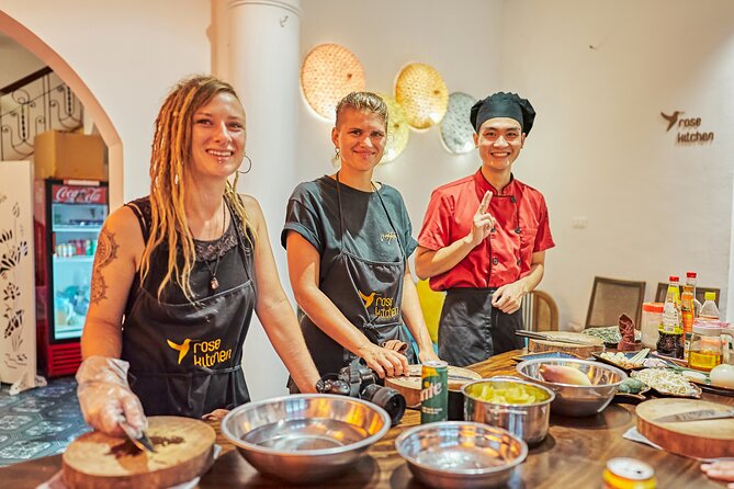 Rose Kitchen Hanoi: Market, Cooking & Culture Tour + Free PickUp - Eating the Meal You Helped Prepare