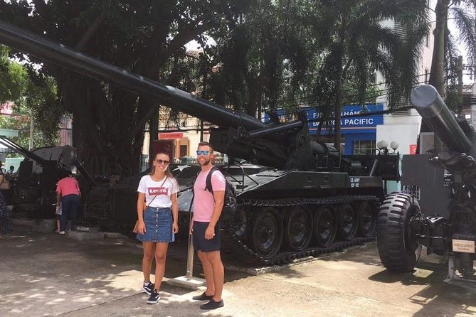 Saigon Afternoon City Historical Scooter Tour |Opt: Ao Dai Riders - The War Remnants Museum sets a serious tone