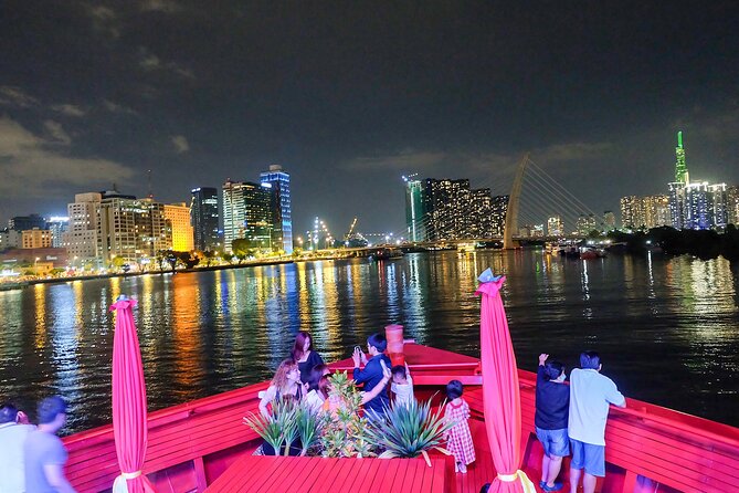 Saigon River Dinner Cruise: Buffet, Set Menu, Fine Dining (3hrs) - The river views after dark
