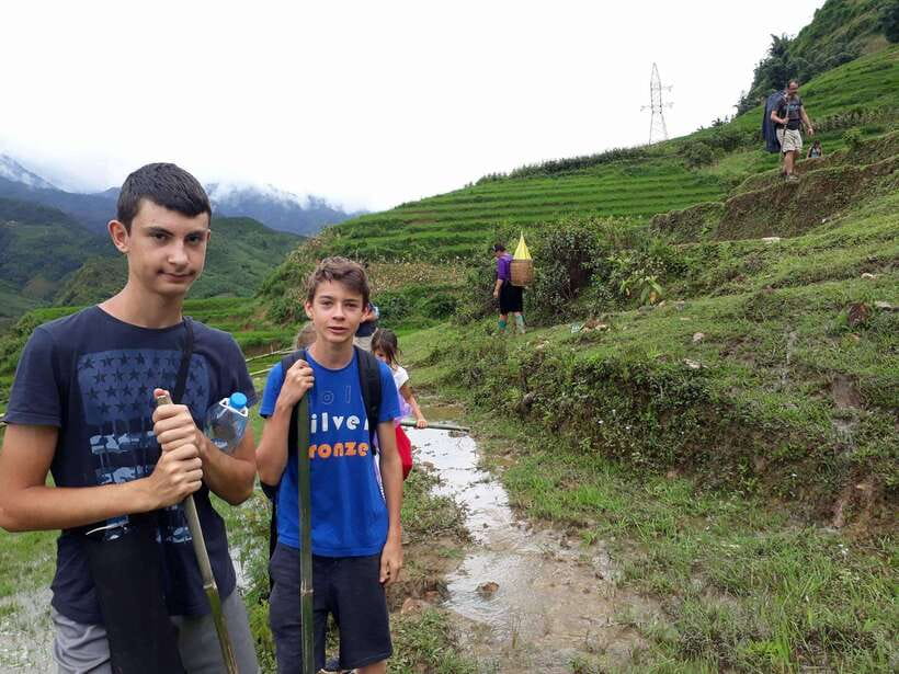 Sapa: Love Silver Waterfall, LonelyTree in Heaven-Rice Field - A local lunch keeps the pace relaxed