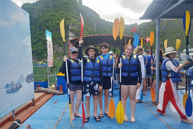 Sea Lion Luxury 5-Star Halong Day Cruise,Buffet Lunch,Shuttle Bus - Kayaking or bamboo boat at Hang Luon Cave