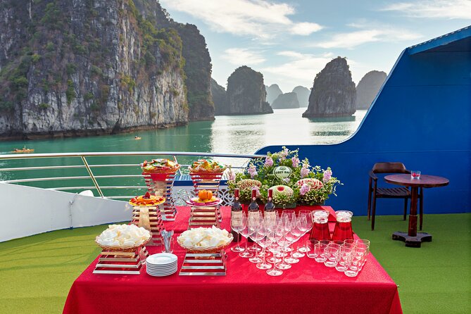 Sea Lion Luxury 5-Star Halong Day Cruise,Buffet Lunch,Shuttle Bus - What the $56 price really covers