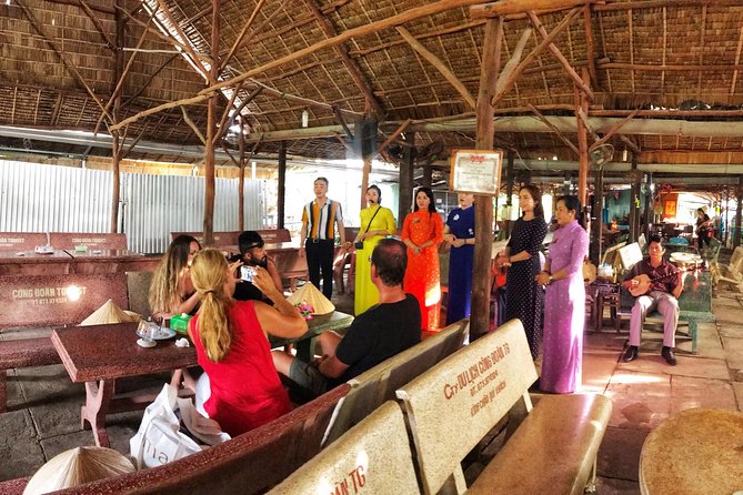 VIP Tour Cuchi Tunnels & Mekong Delta Cruise Full Day Group 12pax - Folk music and the rhythm of a Mekong islet